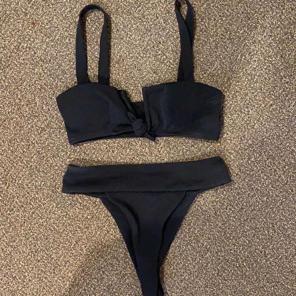 Never worn Shein high waisted black bikini